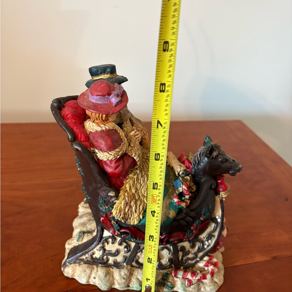 Dickens Collectible Windsor Collection Horse Sleigh Figurine - Picture 2 of 8